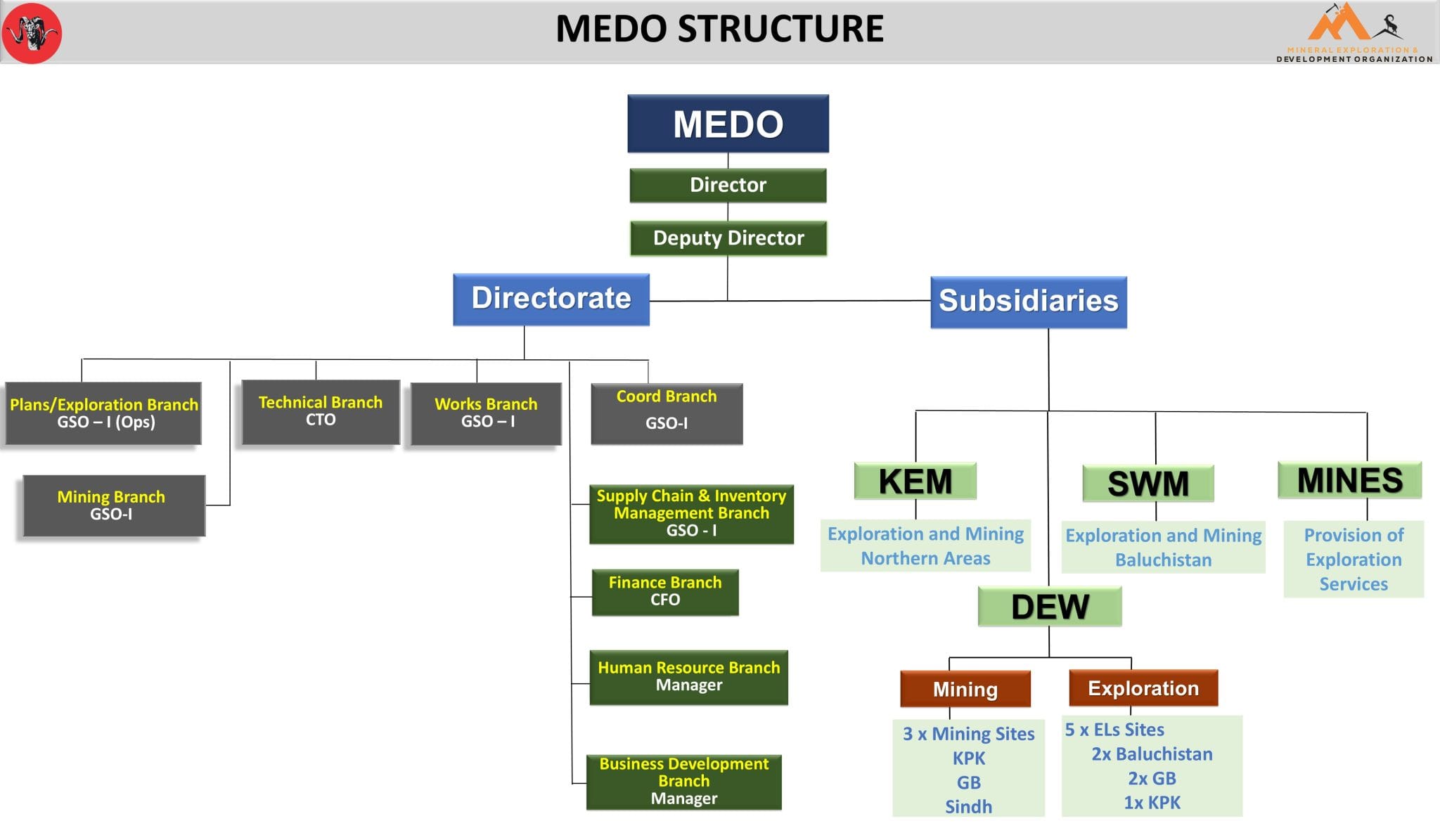 Medo Structure , organizational structure